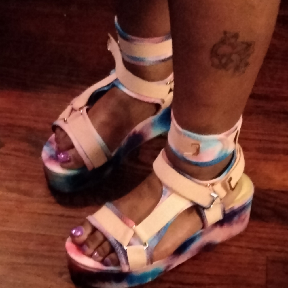 Pink Tye Dye (BARISTA-3 SANDALS)